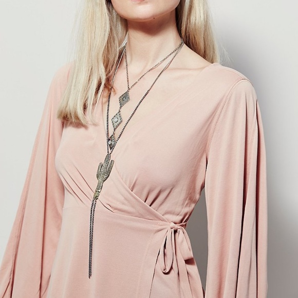 Free People Tops - Free People Bell Sleeve Wrap Top S